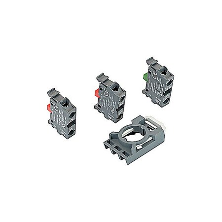 Abb CONTACT BLOCKS WITH HOLDER, FRONT MOUNT, NON ILLUMINATED, 1 NO + 2 NC MCBH-12